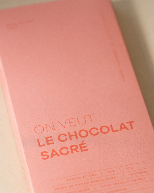 Tablette Chocolat Sacré x Atelier Nubio